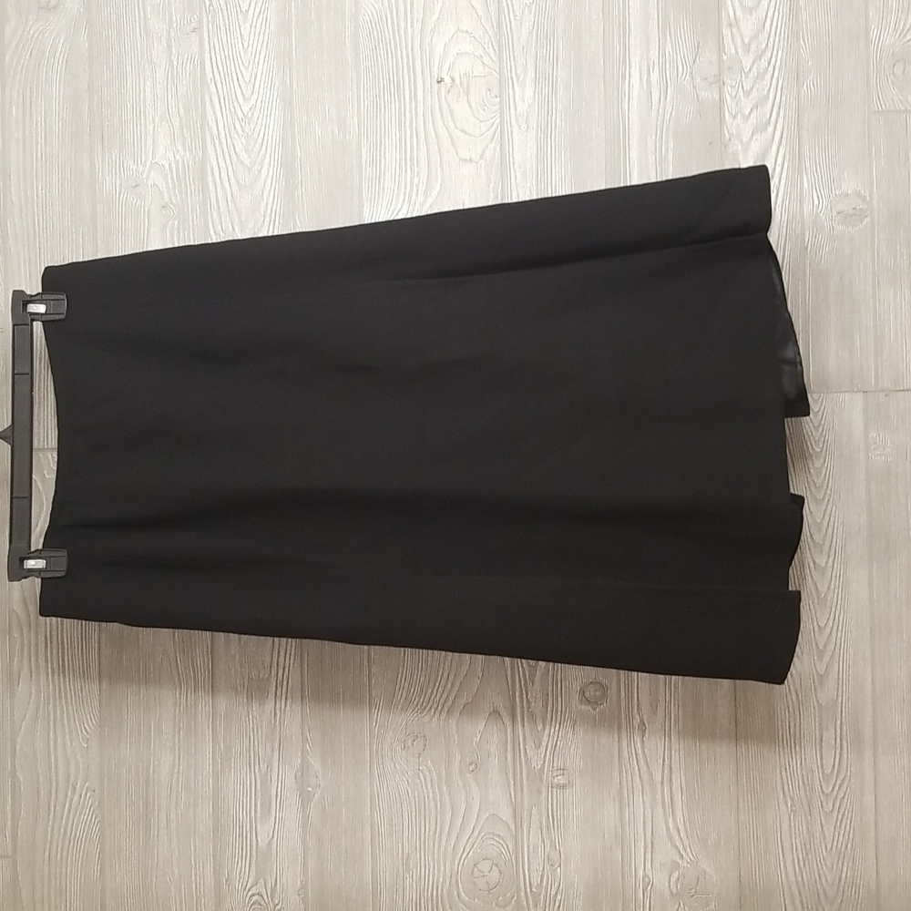 Lida Baday Black Wool Skirt Size 8